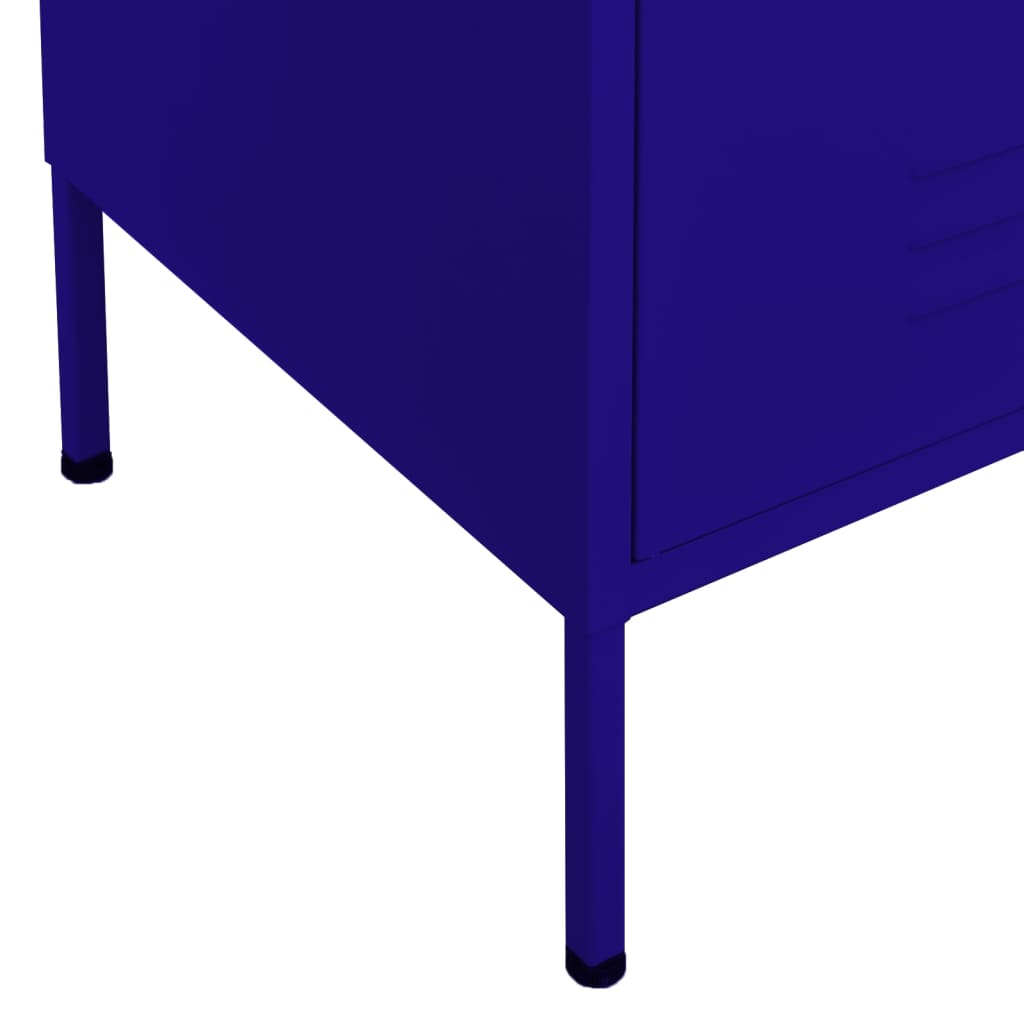 Storage Cabinet Navy Blue 31.5x13.8x40 Steel