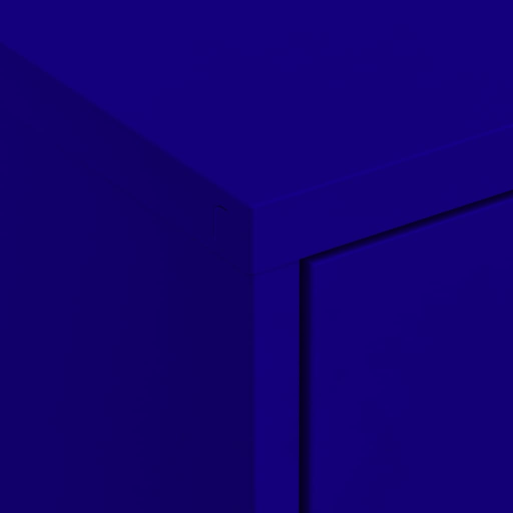 Storage Cabinet Navy Blue 31.5x13.8x40 Steel