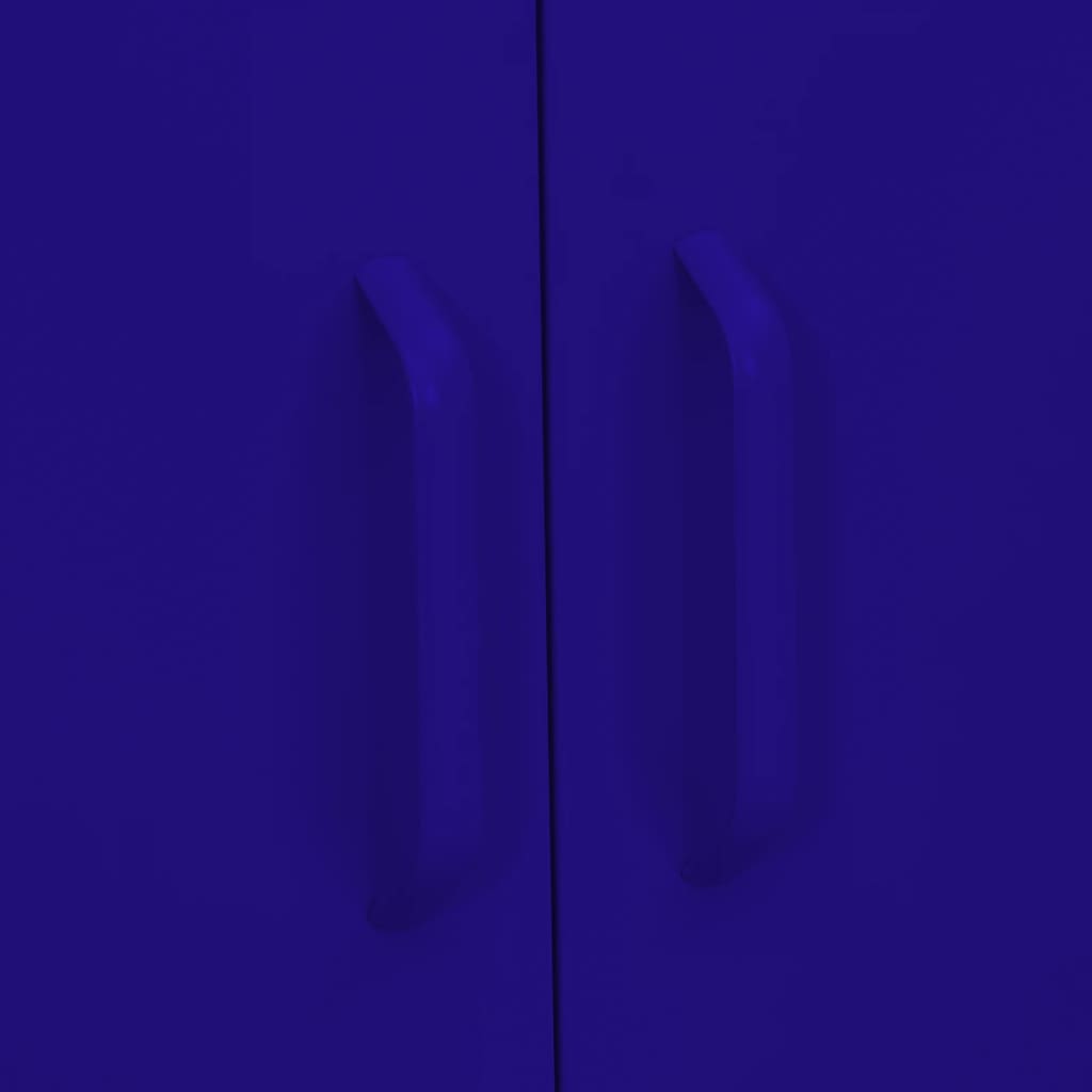 Storage Cabinet Navy Blue 31.5x13.8x40 Steel