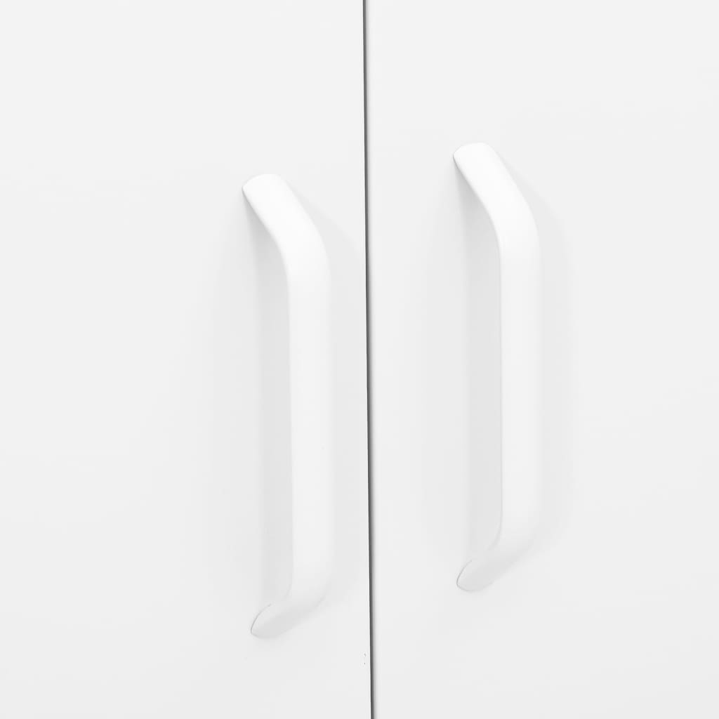 White Steel Storage Cabinet 31.5x13.8x40 inches