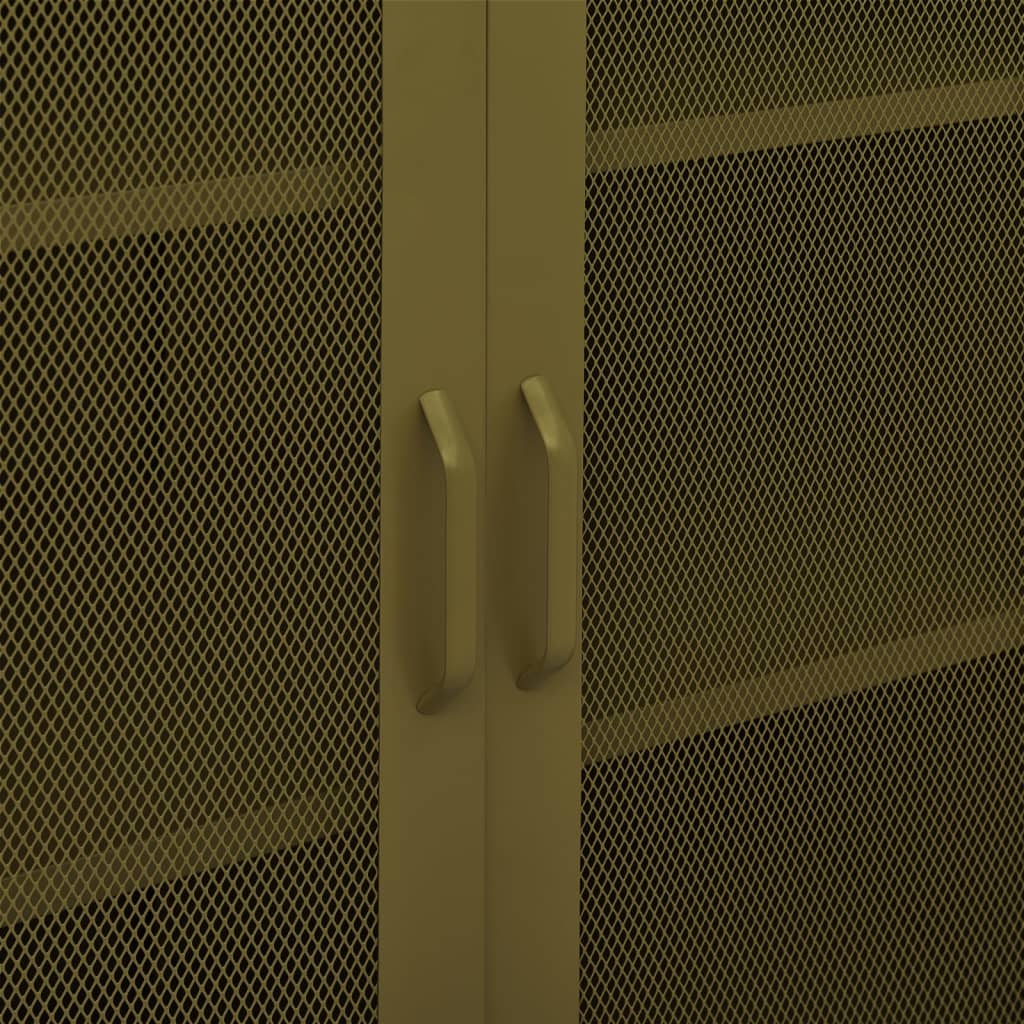 31.5x13.8x40 Olive Green Storage Cabinet in Steel