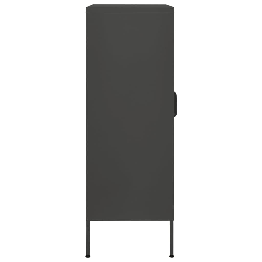 Steel Storage Cabinet in Anthracite 31.5x13.8x40