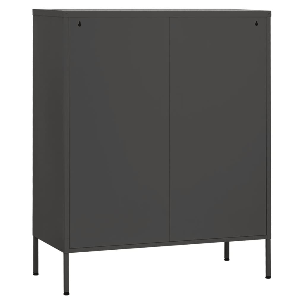 Steel Storage Cabinet in Anthracite 31.5x13.8x40