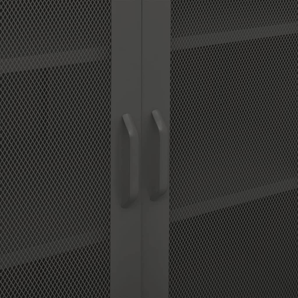 Steel Storage Cabinet in Anthracite 31.5x13.8x40