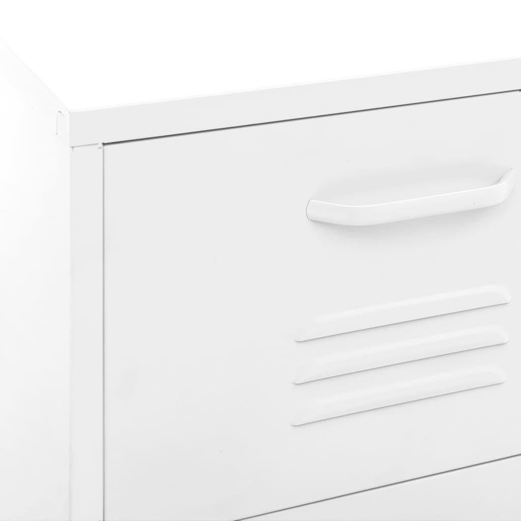 Storage Cabinet White 16.7x13.8x40 in Steel