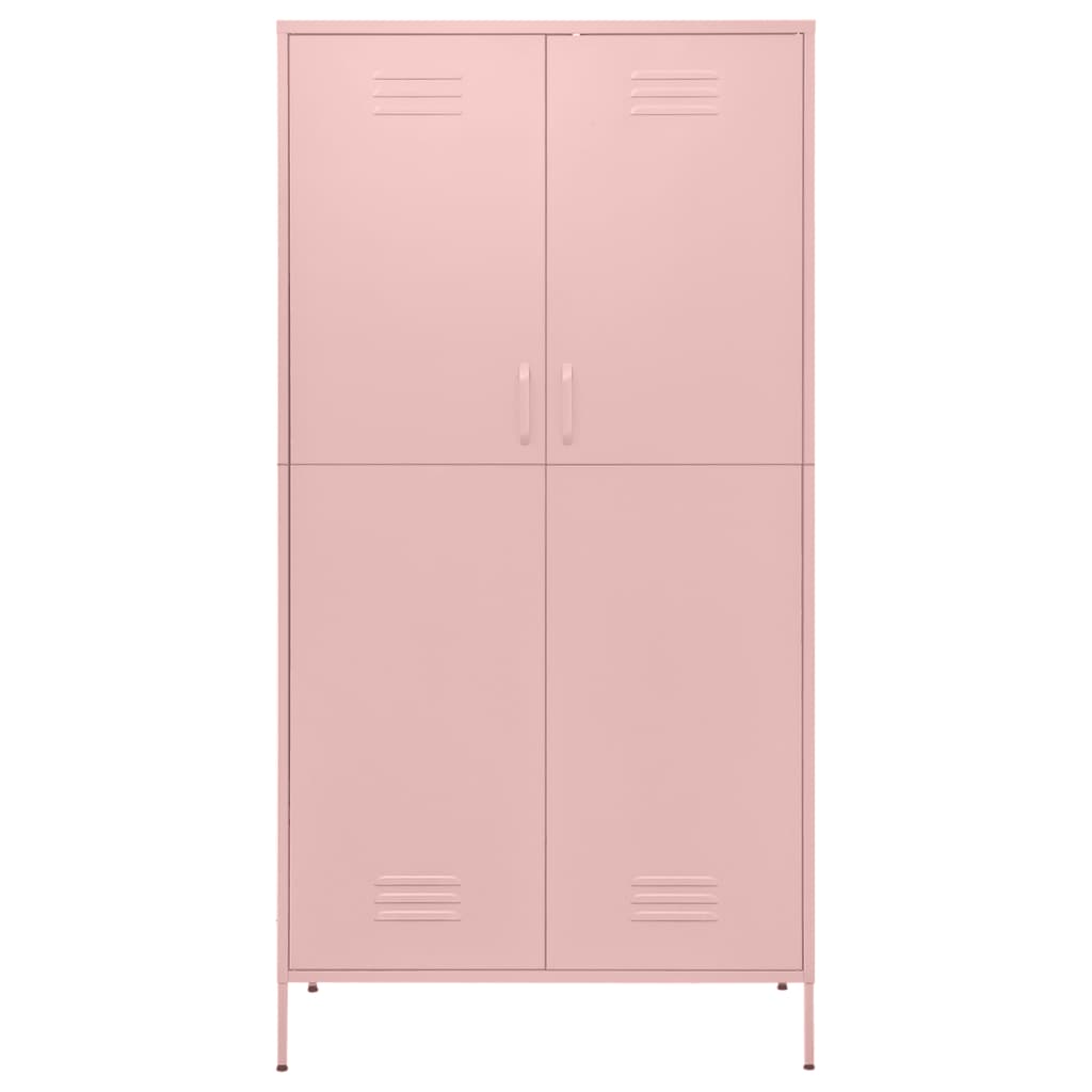 Wardrobe Pink 35.4x19.7x70.9 Steel