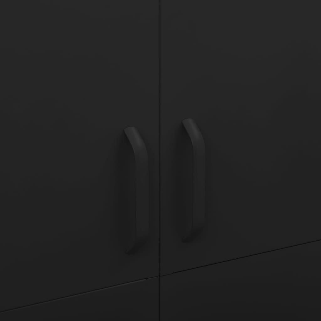 Black Steel Wardrobe 35.4x19.7x70.9