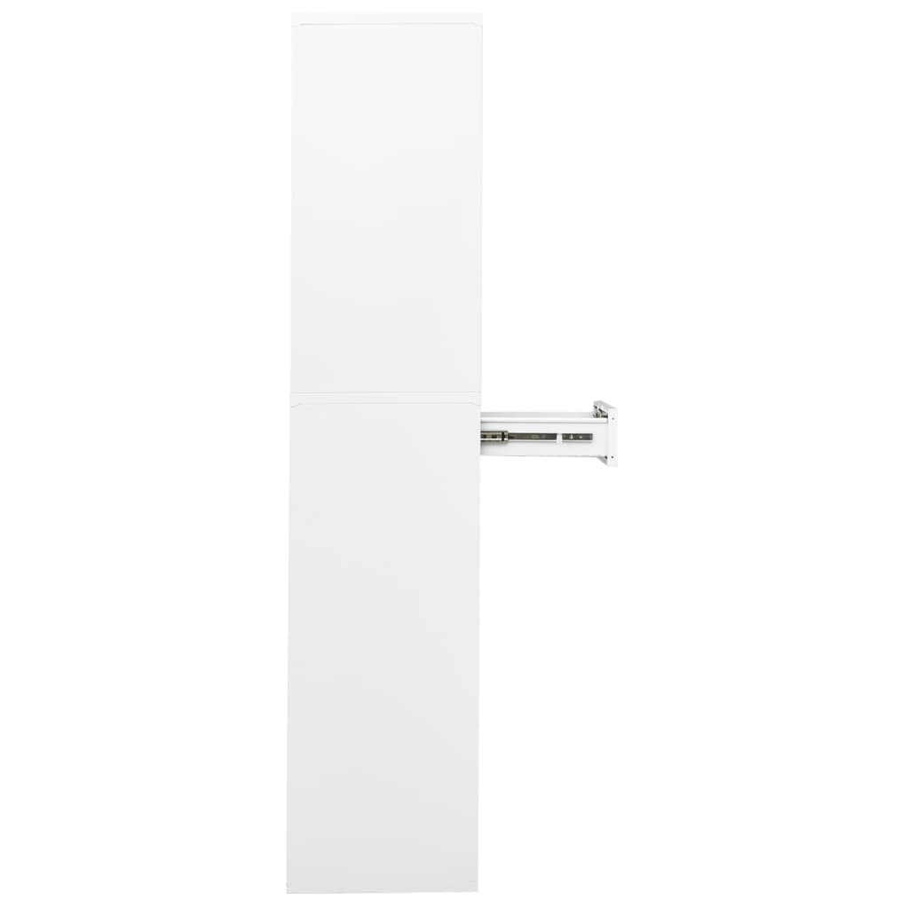 Office Cabinet White 35.4x15.7x70.9 Steel
