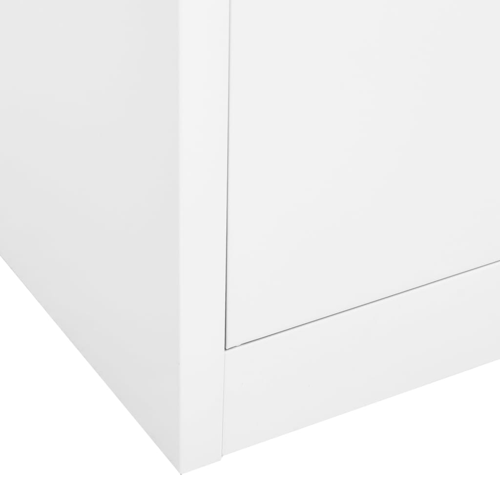 Office Cabinet White 35.4x15.7x70.9 Steel