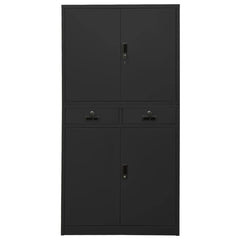 Office Cabinet Anthracite 35.4x15.7x70.9 Steel