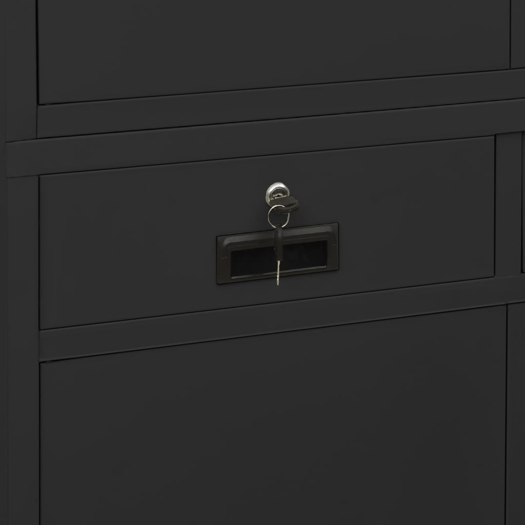 Office Cabinet Anthracite 35.4x15.7x70.9 Steel