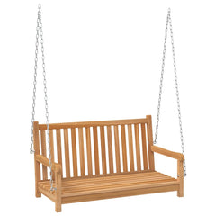 Solid Teak Wood Swing Bench 44.9x23.6x25.2