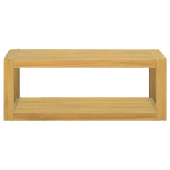 Wall-mounted Teak Bathroom Cabinet 35.4x17.7x13.8 Solid Wood