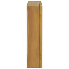 Solid Wood Teak Mirror Cabinet 23.6x3.9x15.7