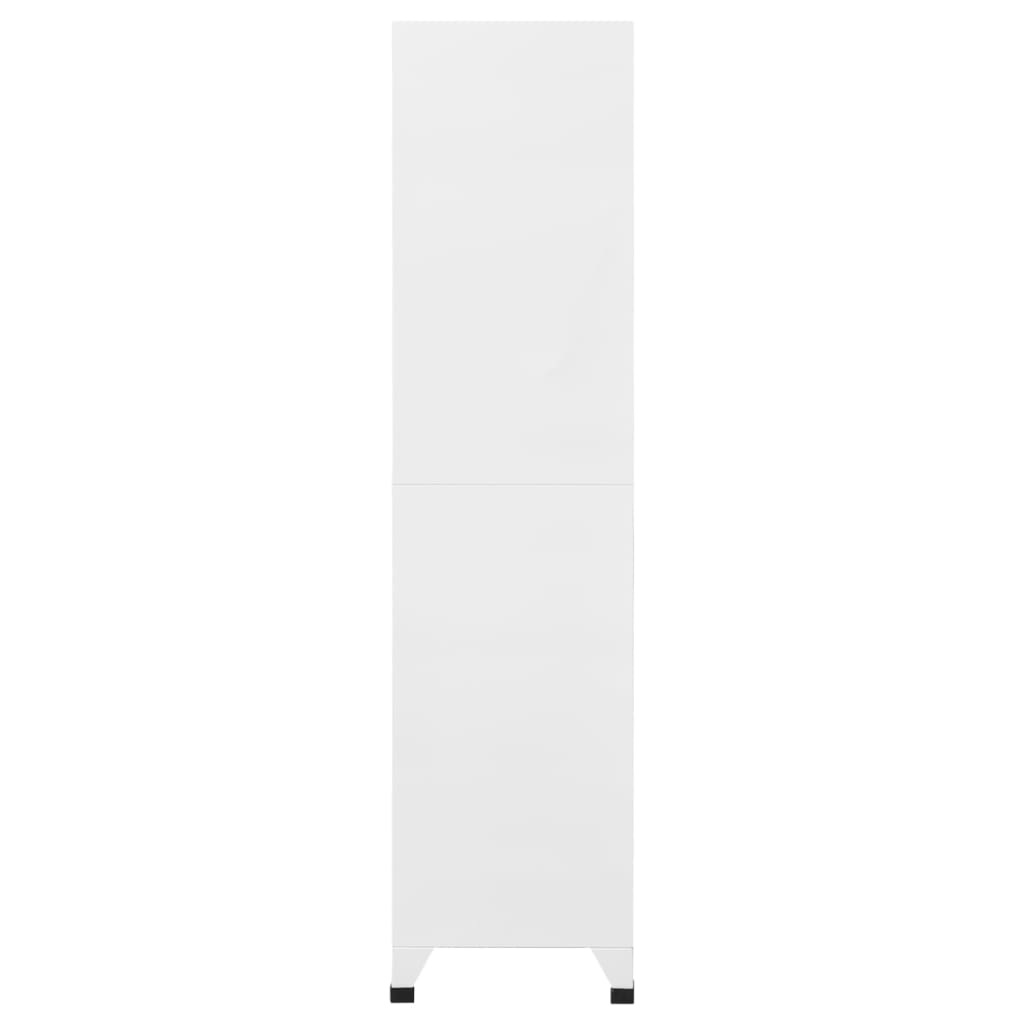 Locker Cabinet Light Gray and Dark Gray 35.4x17.7x70.9 Steel