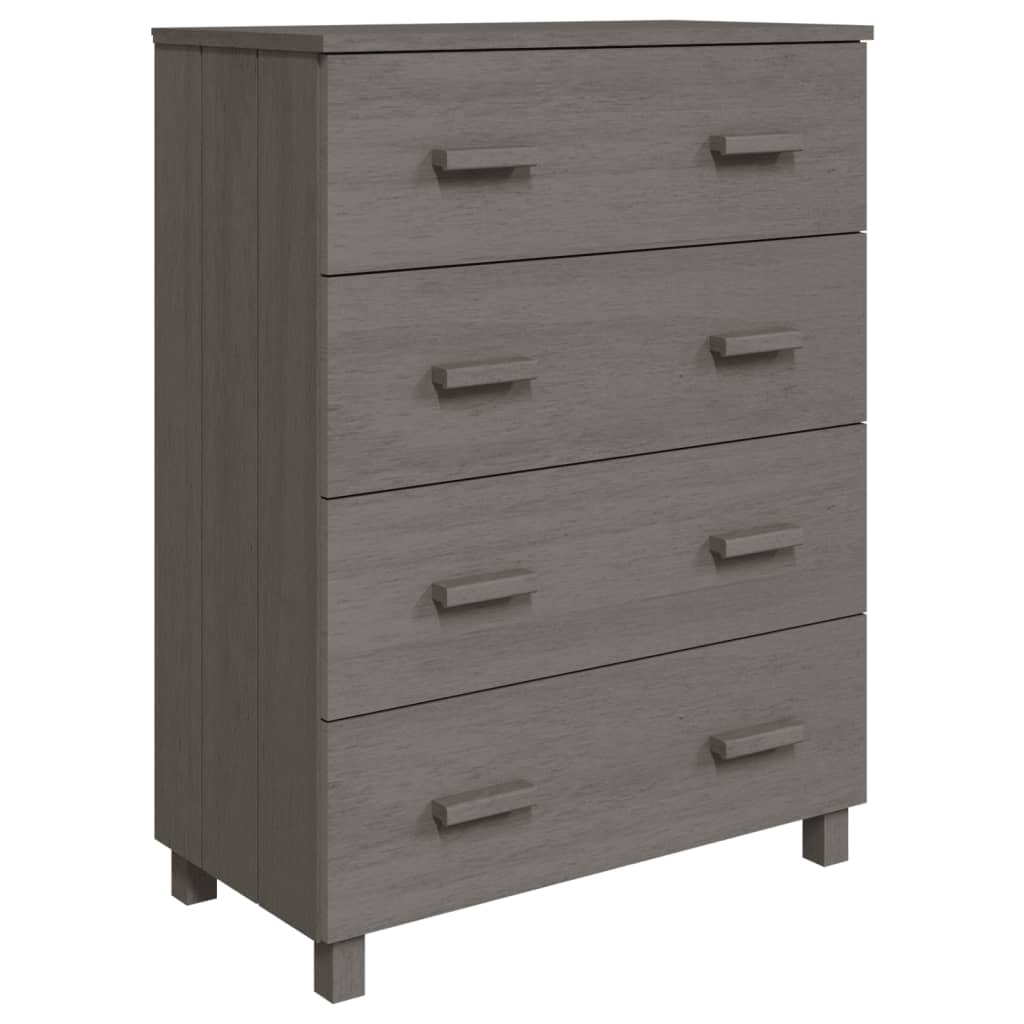 Sideboard HAMAR Light Gray 31.1x15.7x40.7 Solid Wood Pine