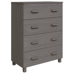 Sideboard HAMAR Light Gray 31.1x15.7x40.7 Solid Wood Pine