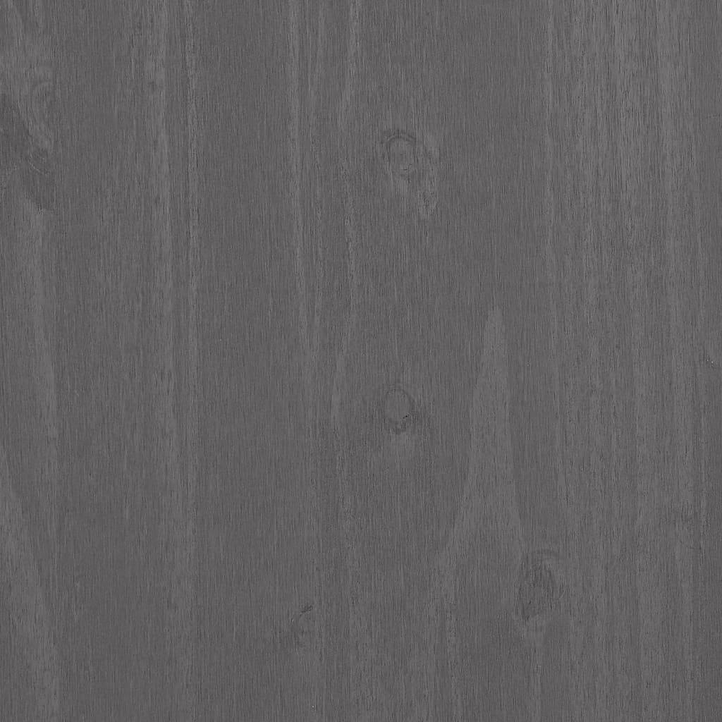 Sideboard HAMAR Light Gray 35.4x15.7x31.5 Solid Pinewood