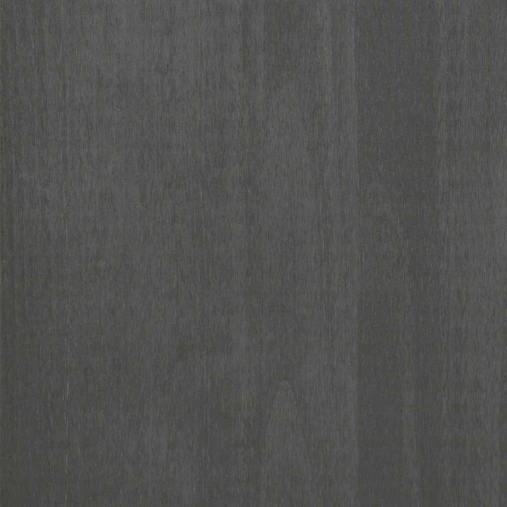 44.5x15.7x31.5 Dark Gray Sideboard HAMAR Solid Wood Pine
