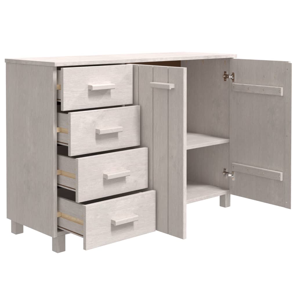 Sideboard HAMAR White 44.5x15.7x31.5 Solid Wood Pine HAMAR