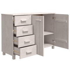 Sideboard HAMAR White 44.5x15.7x31.5 Solid Wood Pine HAMAR
