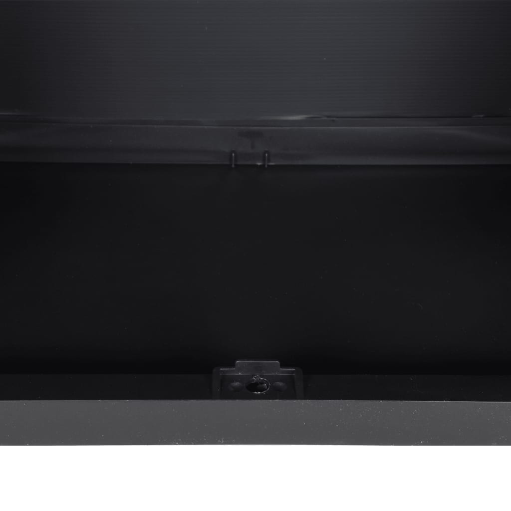 Outdoor Storage Cabinet Gray and Black 25.6x14.6x33.5 PP