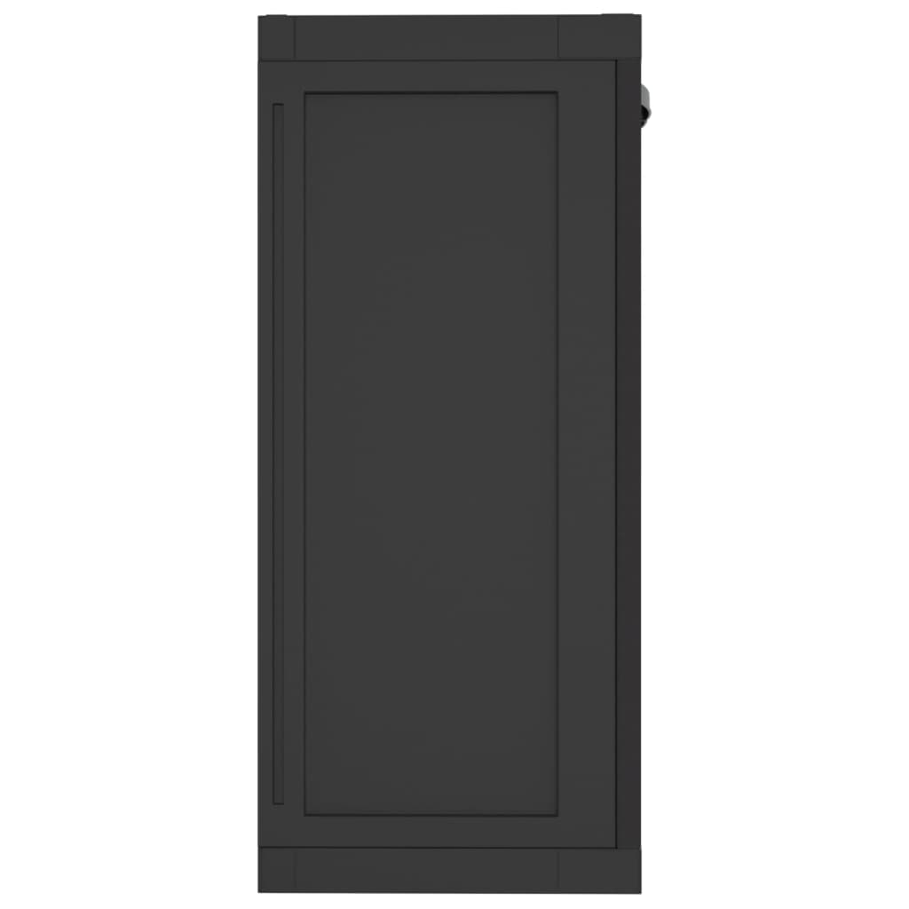 Outdoor Storage Cabinet Black 25.6x14.6x33.5 PP