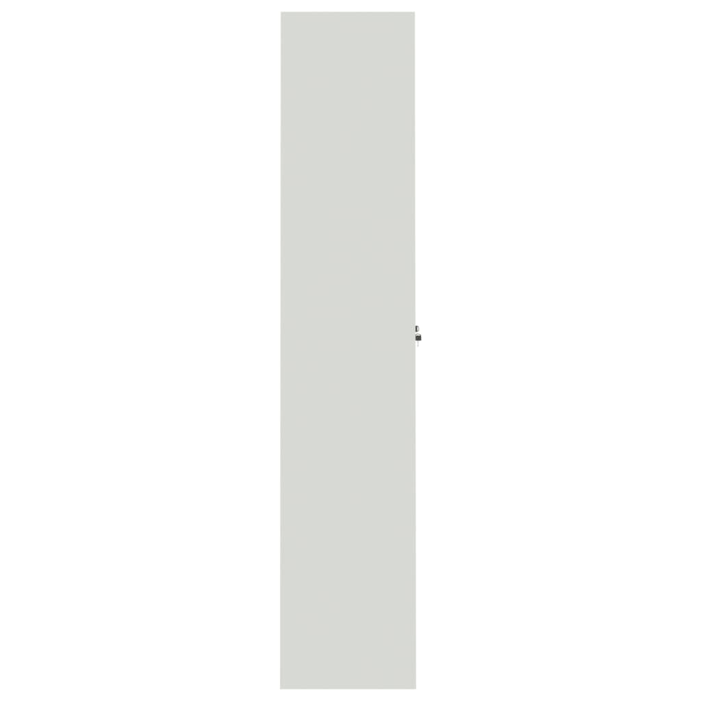 File Cabinet Light Gray 35.4x15.7x78.7 Steel