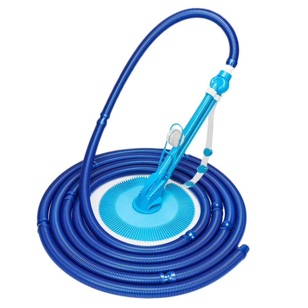 Auto Swimming Pool Cleaner with 10pcs Durable Hose Blue