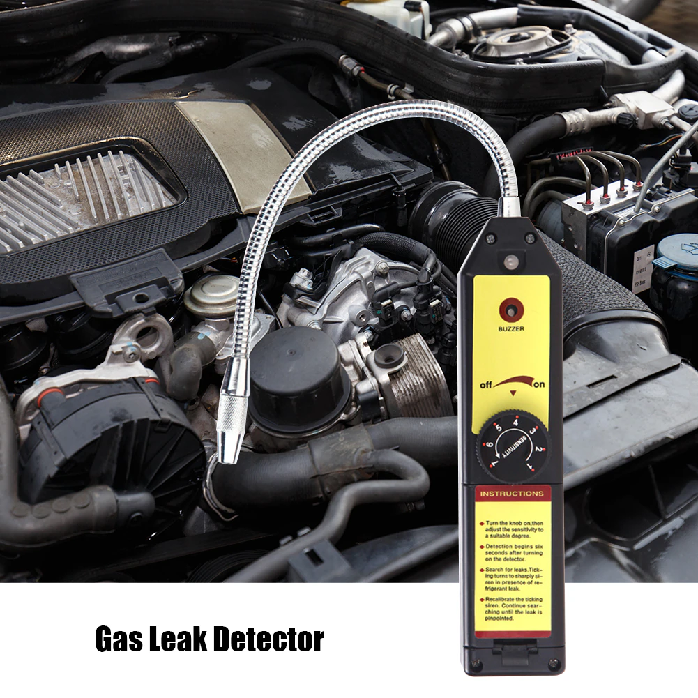 Leak Detector Freon CFC HFC Halogen Gas Refrigerant Air Monitor Conditioning R22a R134a