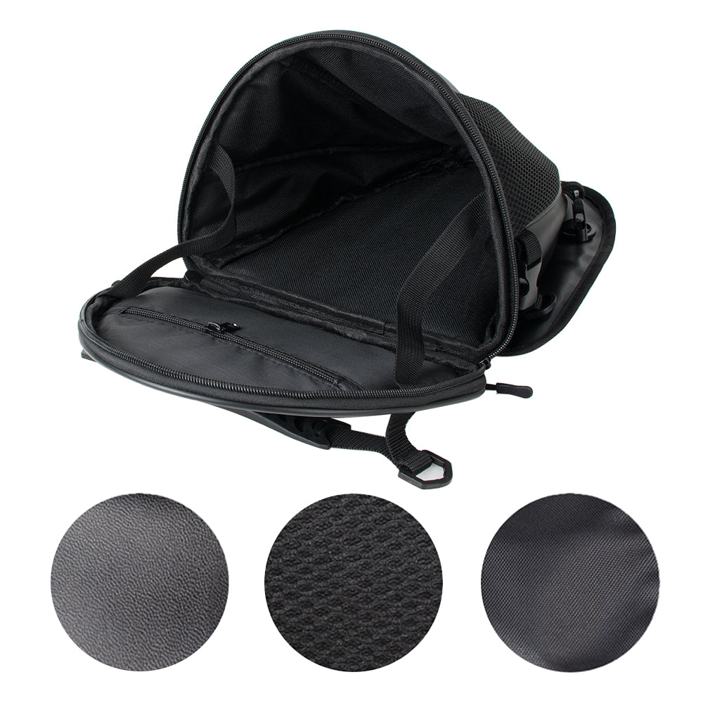 Waterproof PU Leather Motorcycle Tail Bag Bike Back Seat Luggage