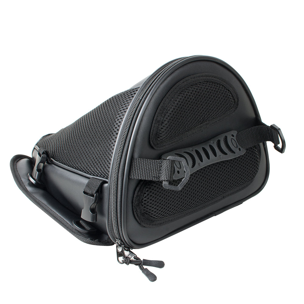 Waterproof PU Leather Motorcycle Tail Bag Bike Back Seat Luggage