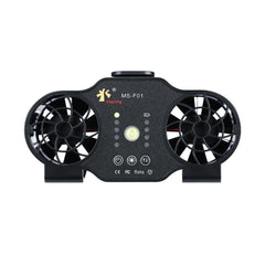 Outdoor Works Hanging Waist Fan USB Charging Air Cooling Ventilation Fan with LED Light for Hiking Traveling