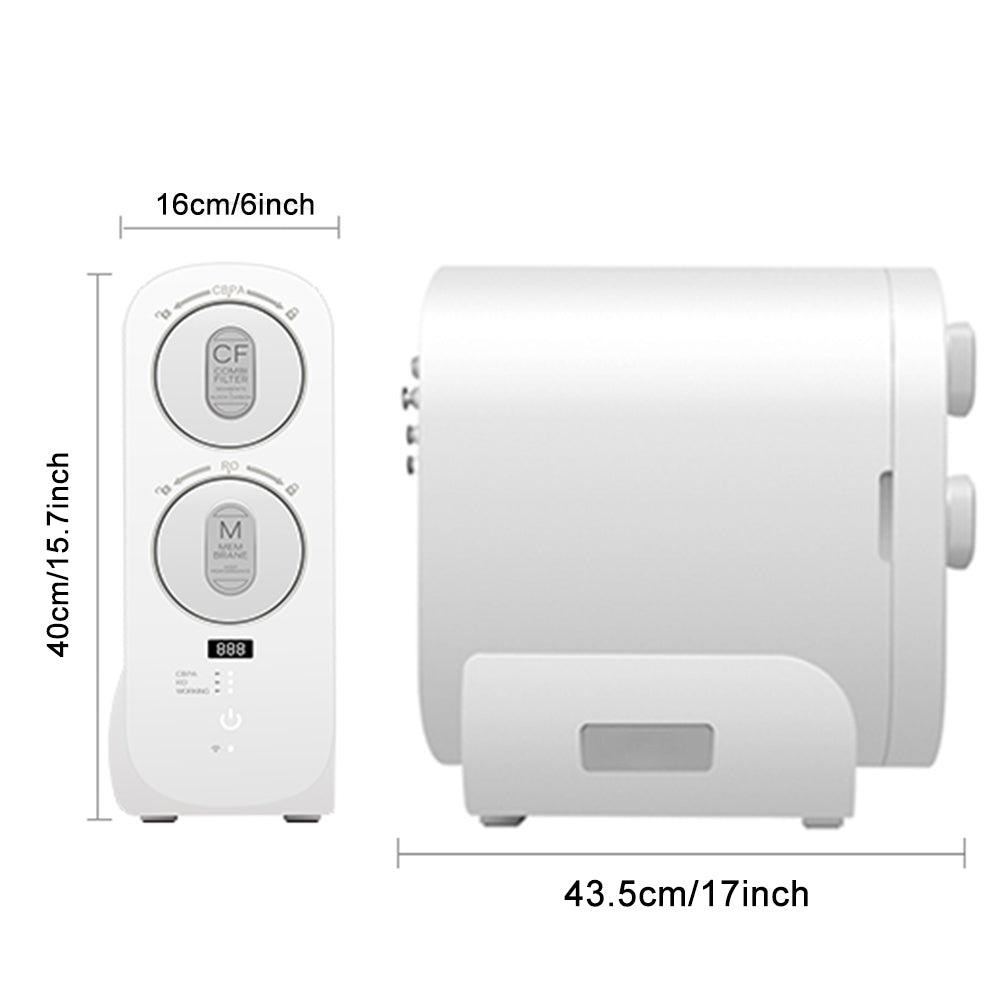 High Flow 600GPD Water Filtration System Water Purifier 1.6L/min