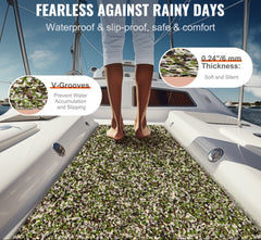 Boat Flooring, EVA Foam Boat Decking 94.5" x 35.4", Non-Slip Self-Adhesive Flooring, 23.2 sq.ft Marine Carpet for Boats, Yacht, Pontoon, Kayak Decking
