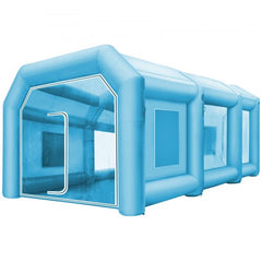 33x16.4x11.5ft Inflatable Spray Booth Car Paint Booth Tent with 2 Blowers