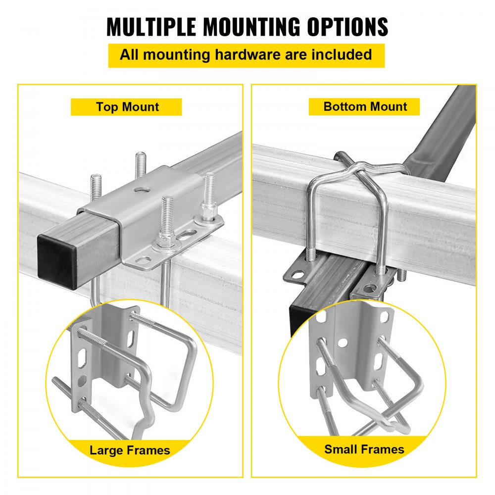 Boat Trailer Guide on, 24", One Pair Trailer Pontoon Bunk Board Guide-ons, Steel Trailer Guides, Complete Mounting Accessories Included, for Ski Boat, Fishing Boat or Sailboat Trailer