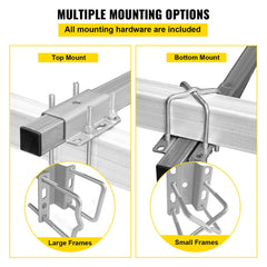Boat Trailer Guide on, 24", One Pair Trailer Pontoon Bunk Board Guide-ons, Steel Trailer Guides, Complete Mounting Accessories Included, for Ski Boat, Fishing Boat or Sailboat Trailer