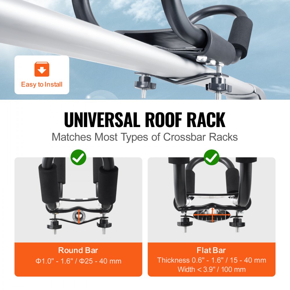 Kayak Roof Rack 4 Pairs Soft Roof Rack Carrier for kayak SurfBoard Car SUV