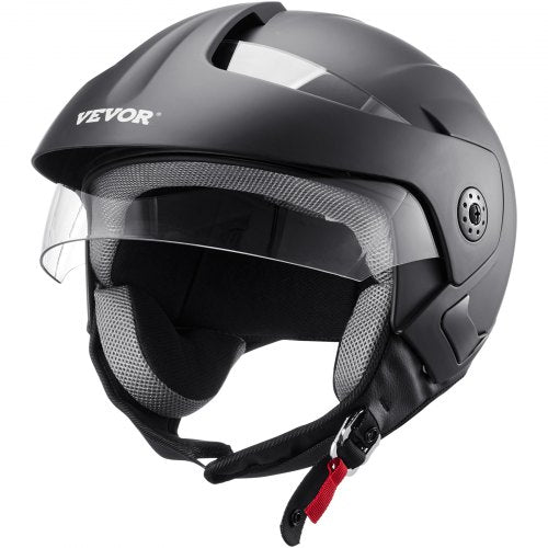 3/4-Face Motorcycle Helmet Motocross Helmet with Bluetooth Communication
