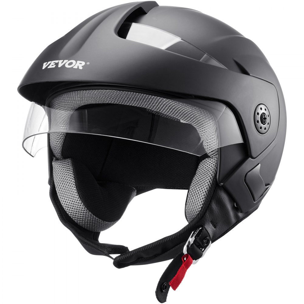 3/4-Face Motorcycle Helmet Motocross Helmet with Bluetooth Communication