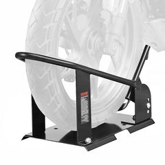 Motorcycle Wheel Chock, 1800 lbs Capacity Wheel Cradle Holder, Heavy-duty Steel Motorcycle Front Wheel Stand with 3 Adjustable Holes, For 15"-21" Off-Road Motorcycles, Standard Motorcycles