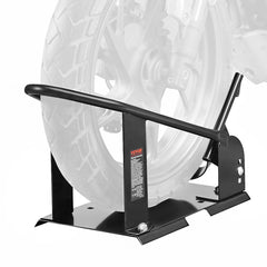 Motorcycle Wheel Chock, 1800 lbs Capacity Wheel Cradle Holder, Heavy-duty Steel Motorcycle Front Wheel Stand with 3 Adjustable Holes, For 15"-21" Off-Road Motorcycles, Standard Motorcycles