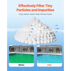 Pool Filter Balls for Sand Filter Pump 4.6 lbs Reusable for Swimming Pool