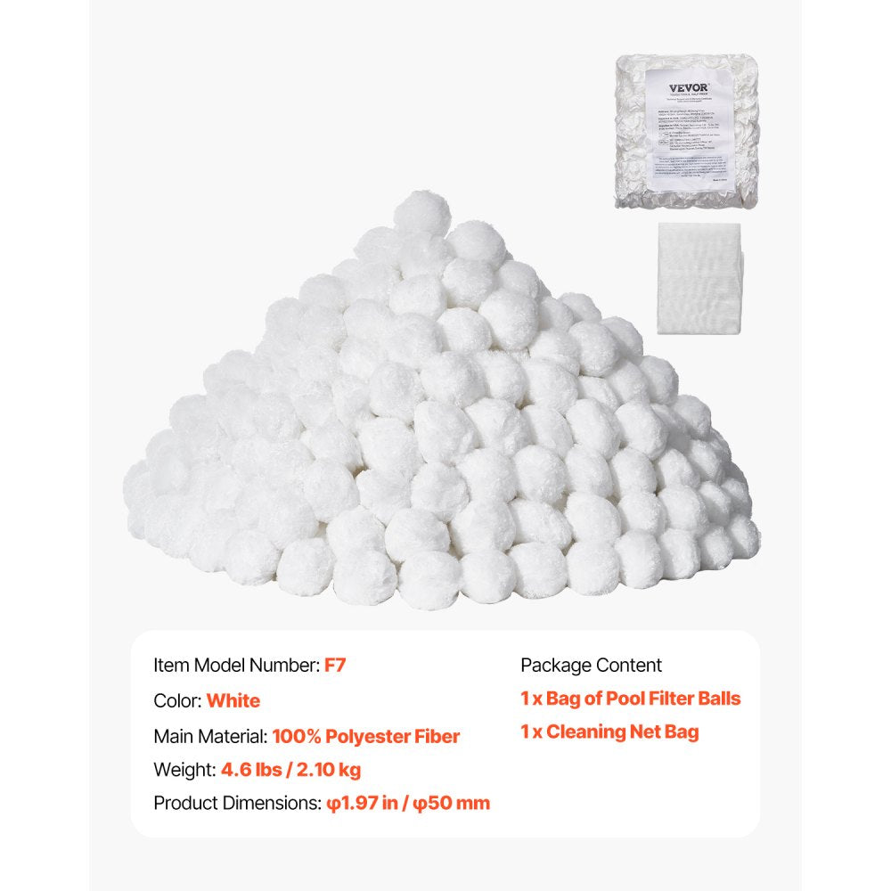 Pool Filter Balls for Sand Filter Pump 4.6 lbs Reusable for Swimming Pool