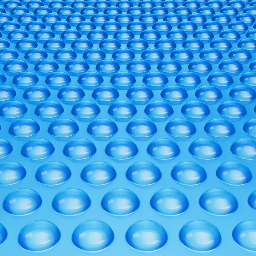 Solar Pool Cover, 28 x 14 ft Rectangle Solar Blanket for Pools, Inground Above Ground Swimming Pool Solar Cover, 12 mil Solar Covers Blue