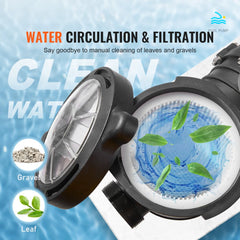 Above Ground Pool Pump, 2 HP, 110 GPM Max Flow Single Speed Swimming Pool Pump, 110V/240V 3450 RPM 59 ft Max Head Pool Pump with Filter Basket, for Above Ground Pools Hot Tubs Spas