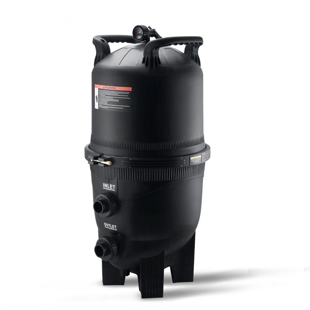 Cartridge Pool Filter, 525Sq. Ft Filter Area Inground Pool Filter, Above Ground Swimming Pool Filtration Filter System with Upgrade Filter &Leak-proof