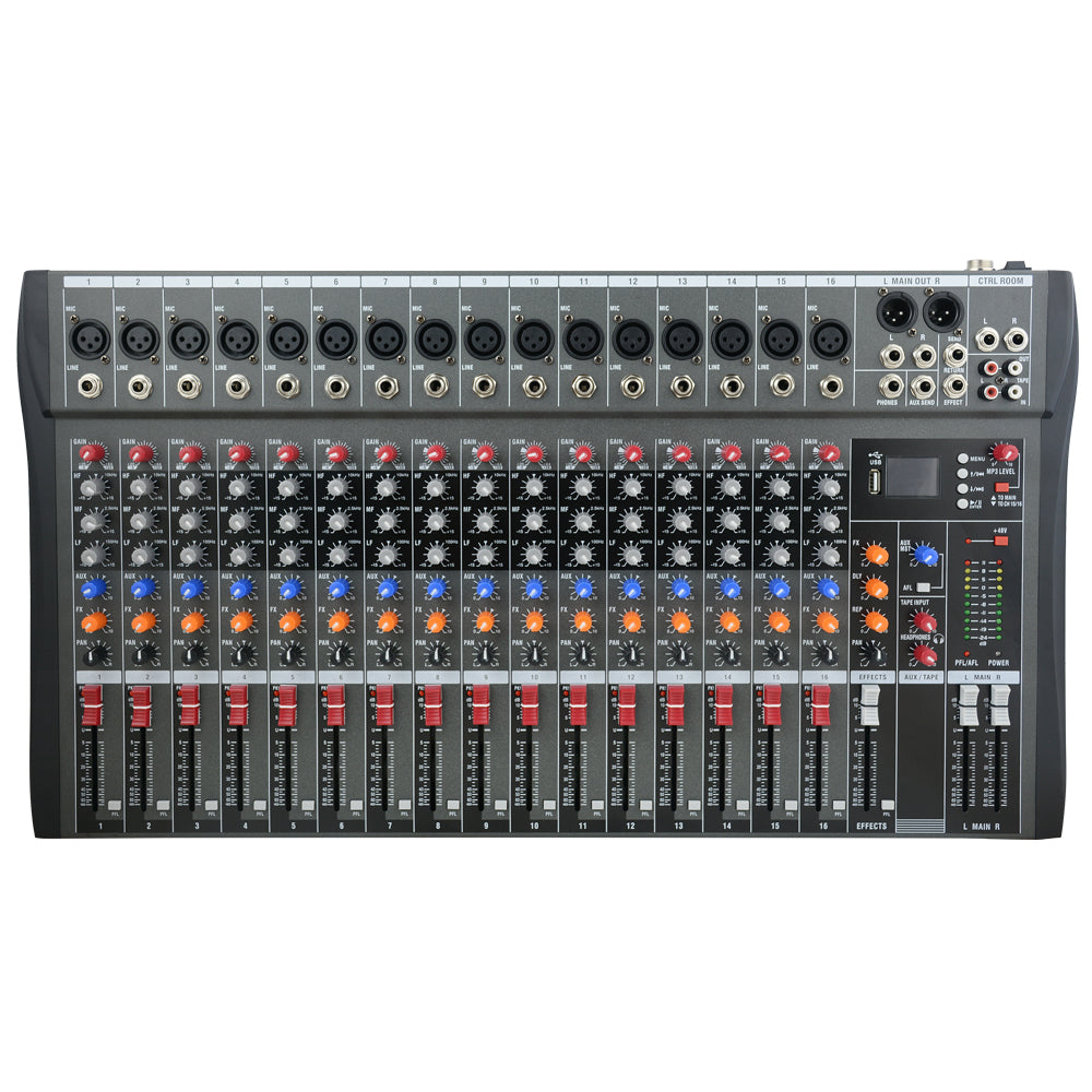 High-Quality 16 Channel Digital Mixing Console Live Studio Audio Mixer