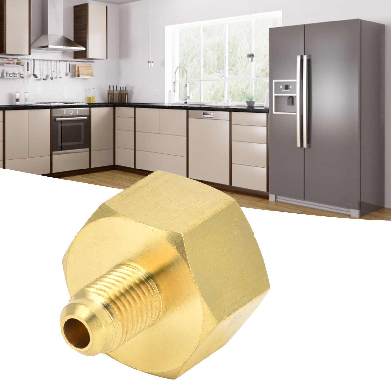 W21 to 1/4SAE Air Conditioning Refrigerant Adapter Converter Connector for R32 R134A